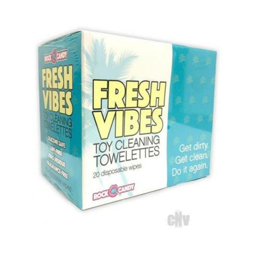 Fresh Vibes Toy Cleaning Towelettes Box 20-count - SexToy.com