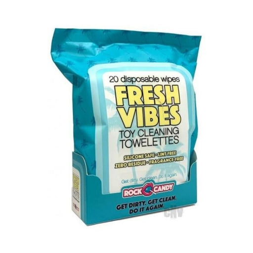 Fresh Vibes Toy Cleaning Towelettes Travel Size - SexToy.com