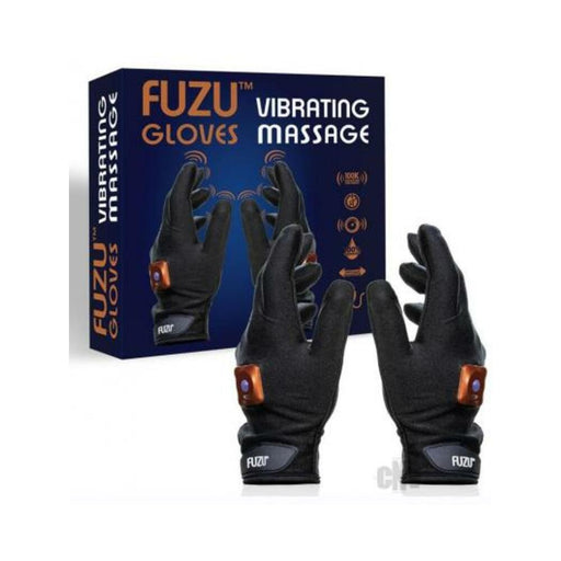 Fuzu Rechargeable Vibrating Massage Gloves Left & Right Hand Black | SexToy.com