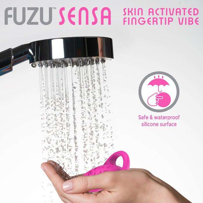 Fuzu Sensa Rechargeable Skin-activated Fingertip Vibe Pink - SexToy.com