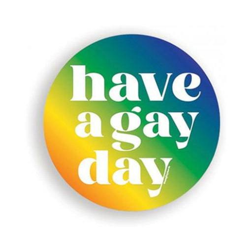 Gay Day Naughty Sticker - Pack Of 3 - SexToy.com