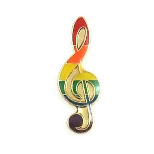 Gaysentials Lapel Pin Rainbow Musical Note - SexToy.com