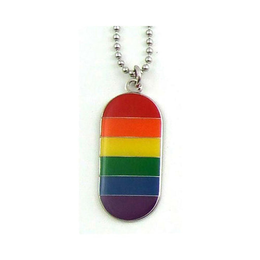 Gaysentials Rainbow I.d. Tag Necklace - SexToy.com