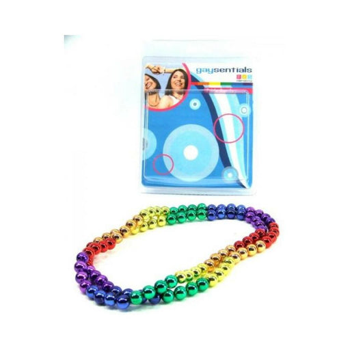 Gaysentials Rainbow Mardi Gras Beads 33 inches - SexToy.com