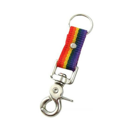 Gaysentials Rainbow Nylon Key Tag Scissor Snap - SexToy.com