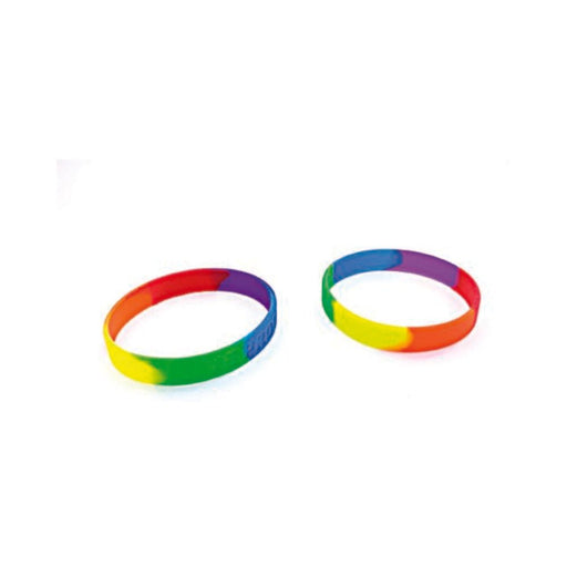 Gaysentials Rainbow Silicone Bracelet Set | SexToy.com