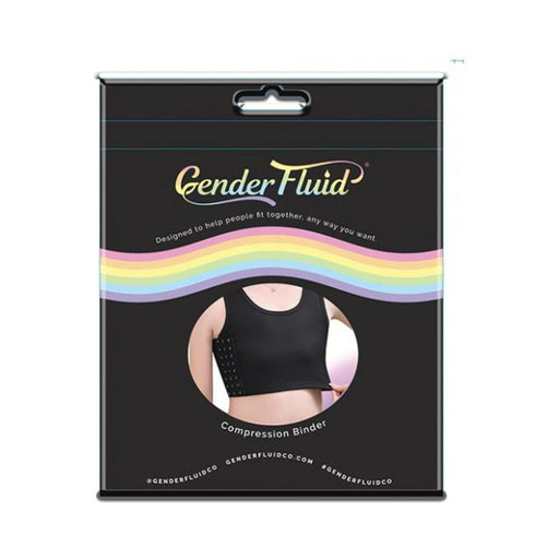 Gender Fluid Chest Compression Binder - M Black - SexToy.com