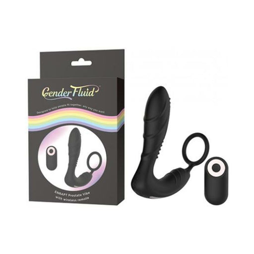 Gender Fluid Enrapt Prostate Vibe With Remote Silicone Black | SexToy.com