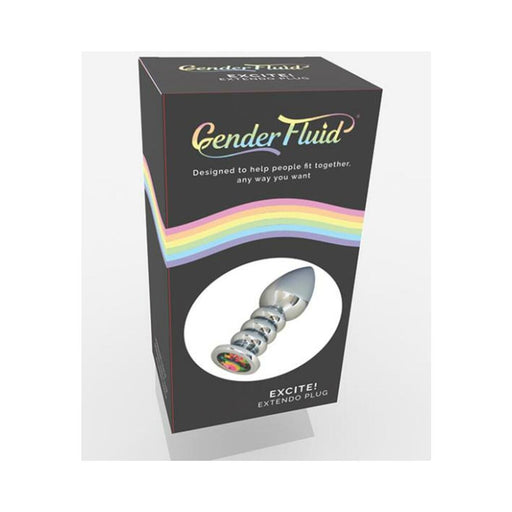 Gender Fluid Excite! Extendo Plug - Silver - SexToy.com