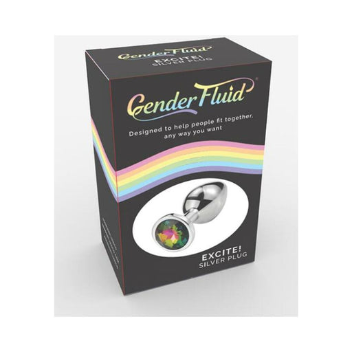 Gender Fluid Excite! Plug - Silver - SexToy.com