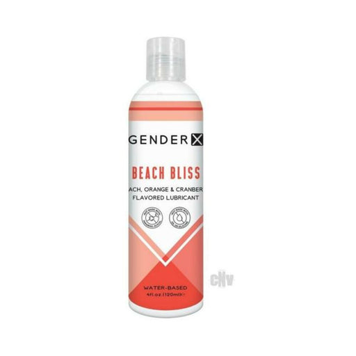 Gender X Beach Bliss Peach, Orange & Cranberry Flavored Water-based Lubricant 4 Oz. | SexToy.com