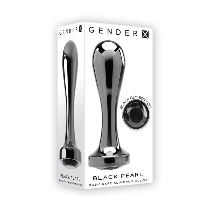 Gender X Black Pearl Aluminum Plug - SexToy.com