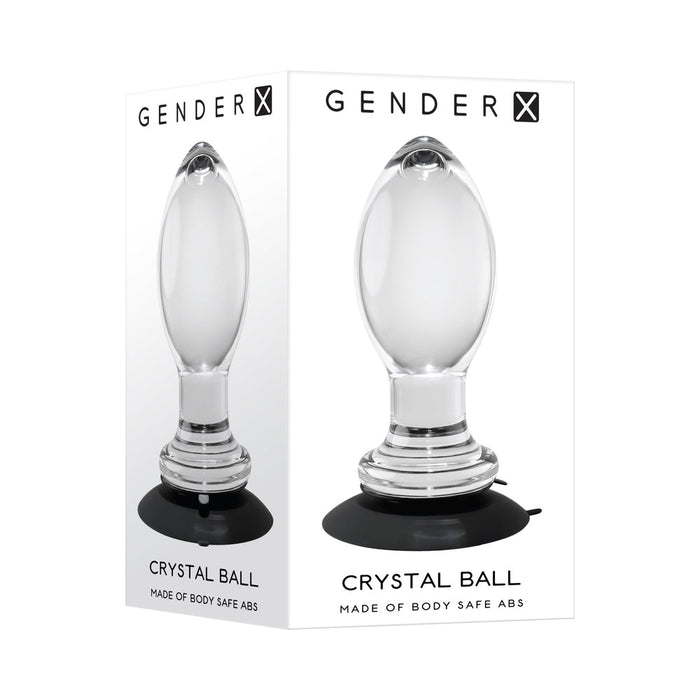 Gender X Crystal Ball Suction Cup Anal Plug Clear - SexToy.com