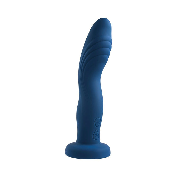 Gender X Snuggle Up Vibrator And Strap-on Harness Blue - SexToy.com