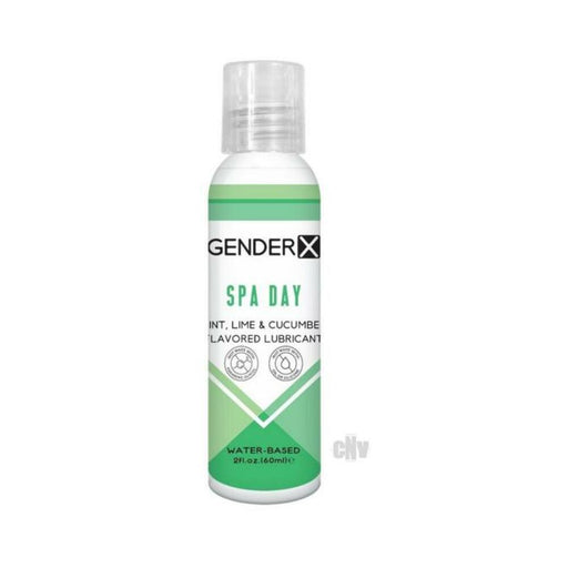 Gender X Spa Day Mint, Lime & Cucumber Flavored Water-based Lubricant 2 Oz. | SexToy.com