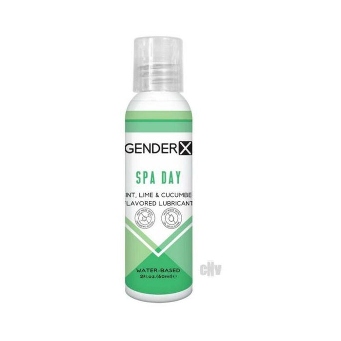 Gender X Spa Day Mint, Lime & Cucumber Flavored Water-based Lubricant 2 Oz. | SexToy.com