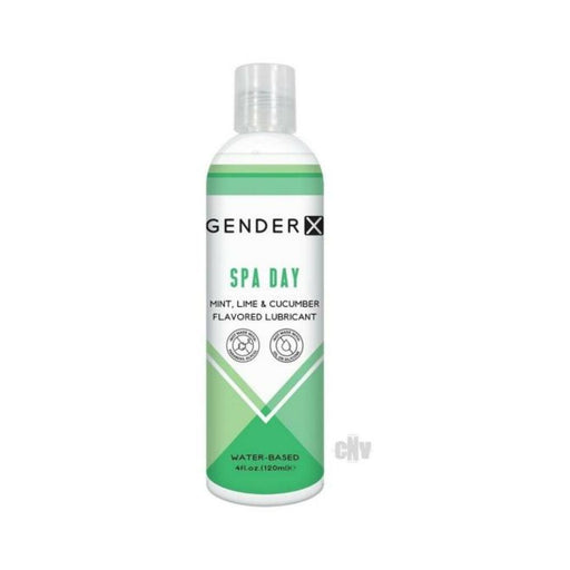 Gender X Spa Day Mint, Lime & Cucumber Flavored Water-based Lubricant 4 Oz. | SexToy.com