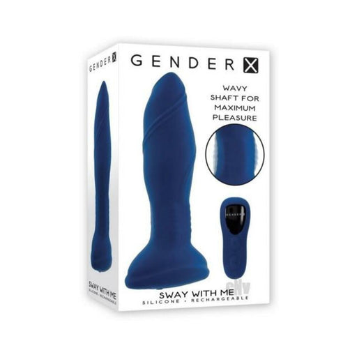 Gender X Sway With Me Rechargeable Plug With Remote Silicone Blue - SexToy.com