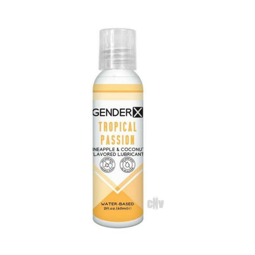Gender X Tropical Passion Pineapple & Coconut Flavored Water-based Lubricant 2 Oz. | SexToy.com