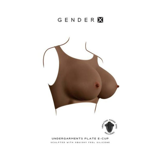 Gender X Undergarments Plate E-cup Silicone Dark - SexToy.com