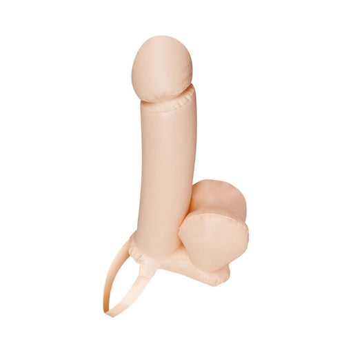 Get It On! Inflatable Strap-on 21' Penis-flesh | SexToy.com