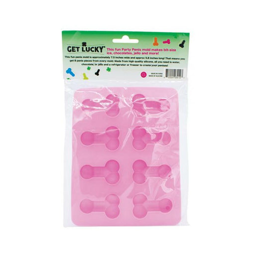Get Lucky Penis Party Chocolate / Ice Tray - Pink - SexToy.com