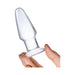 Glas 3.5 inches Glass Butt Plug Clear - SexToy.com