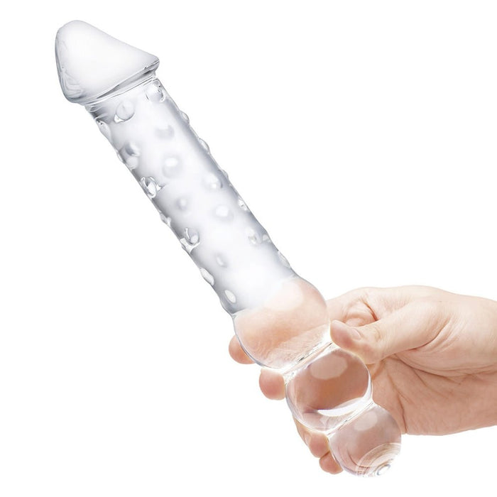 Glas Double-ended Glass Dildo With Anal Beads 12 In. - SexToy.com