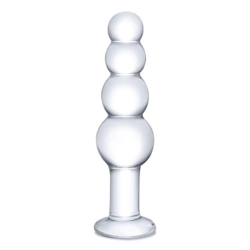 Glas Glass Beaded Butt Plug 7.25" - SexToy.com
