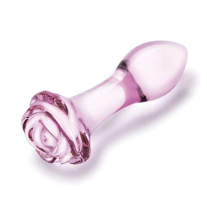 Glas Rosebud 3-piece Glass Anal Plug Set - SexToy.com