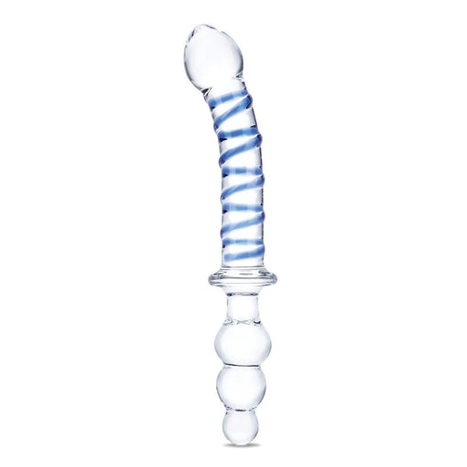 Glas Twister 10 In. Dual-ended Glass Dildo - SexToy.com
