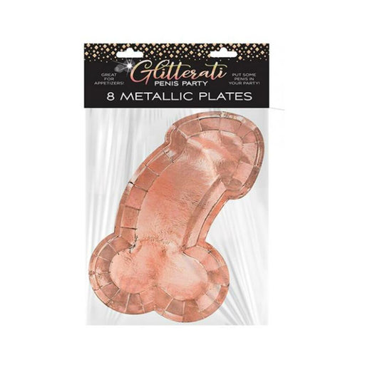 Glitterati Penis Rose Gold Plates 8 | SexToy.com