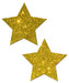 Gold Glitter Rock Star Pasties O/S | SexToy.com