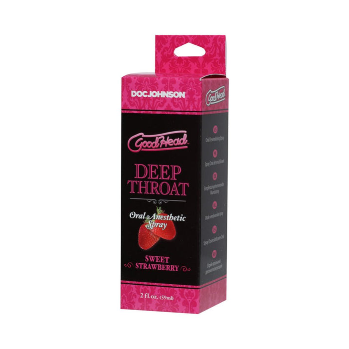Goodhead Deep Throat Spray Sweet Strawberry 2oz - SexToy.com