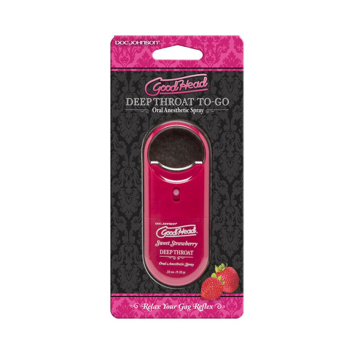 Goodhead Juicy Head Dry Mouth Spray To-go Strawberry .30 Oz - SexToy.com