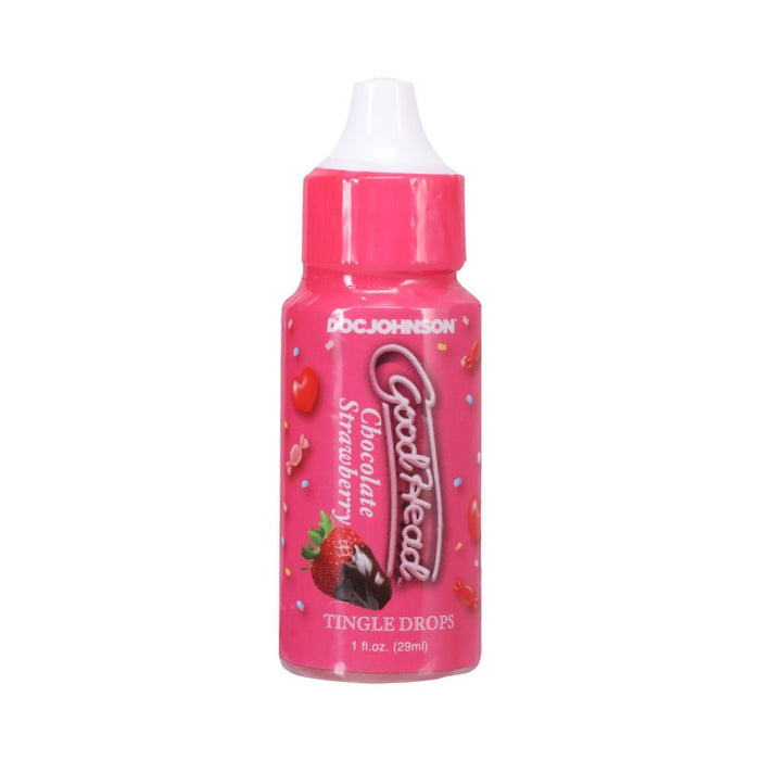 Goodhead Tingle Drops Chocolate, Chocolate Cherry, Chocolate Strawberry 3-pack 1 Oz. - SexToy.com