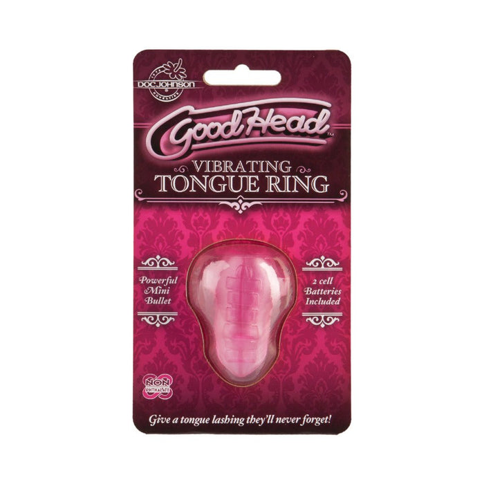 GoodHead Vibrating Tongue Ring Pink - SexToy.com