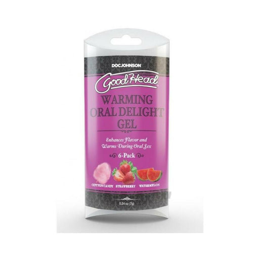 Goodhead Warming Oral Delight Gel Multi-flavor 6-pack 0.24 Oz. | SexToy.com