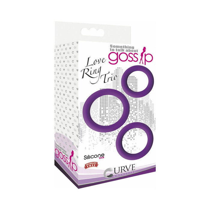 Gossip Love Ring Trio 3 Rings Set - SexToy.com