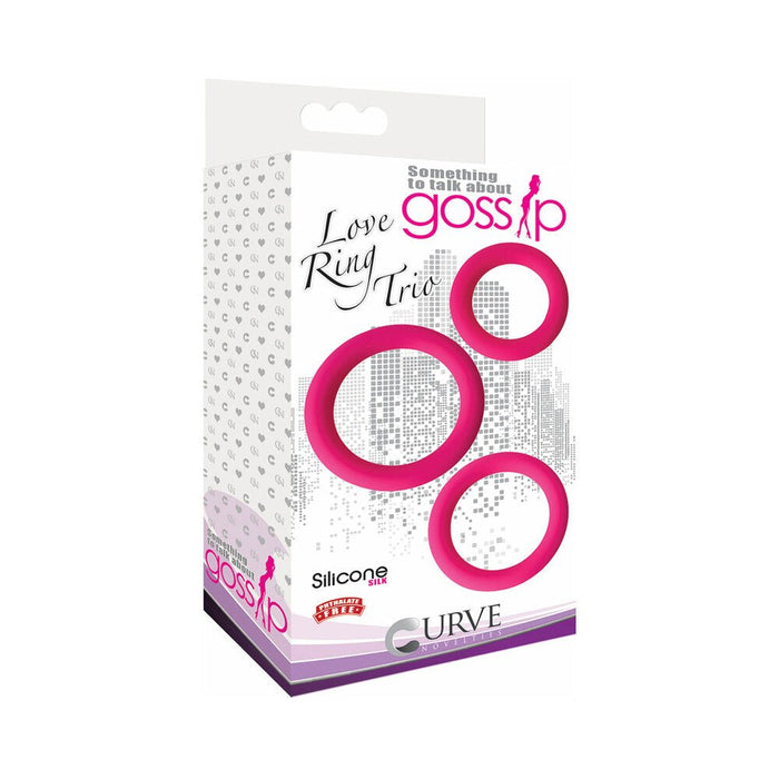 Gossip Love Ring Trio 3 Rings Set - SexToy.com