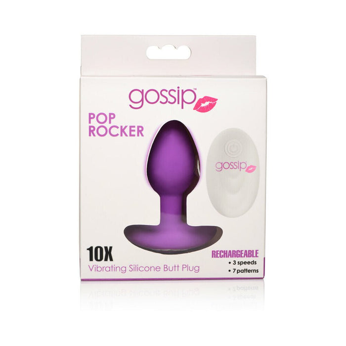 Gossip Pop Rocker 10-function Rechargeable Butt Plug Violet - SexToy.com