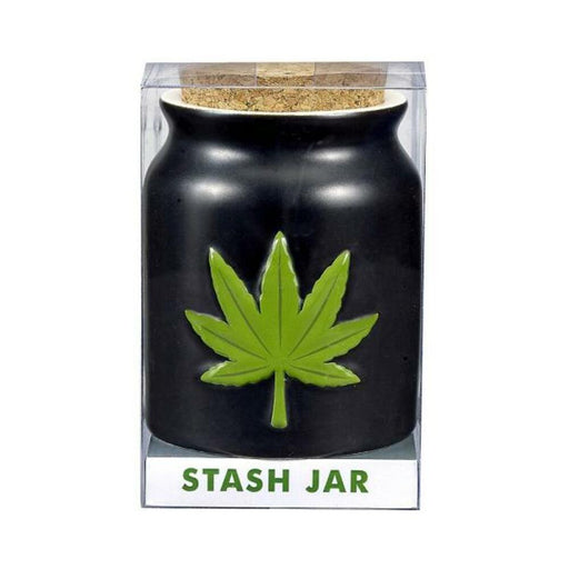 Green Leaf Stash Jar - SexToy.com