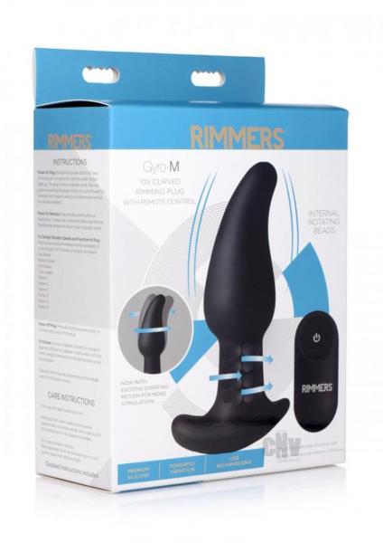 Gyro-m 10x Curved Rimming Plug With Remote Control | SexToy.com