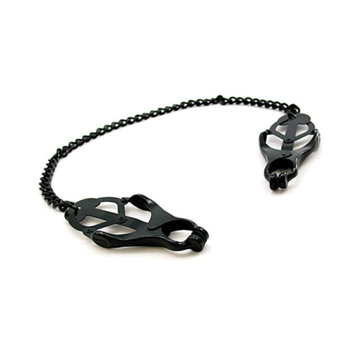 H2H Nipple Clamps Jaws W/Chain (Black) | SexToy.com