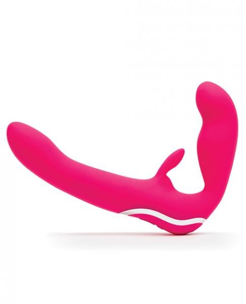 Happy Rabbit Strapless Strap On Vibrating Pink | SexToy.com