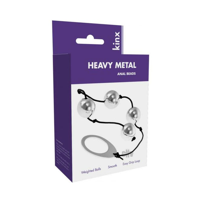Heavy Metal Anal Beads Silver Kinx - SexToy.com