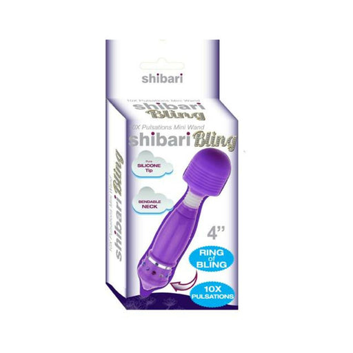 Hello Sexy Bling Mini Wand Rechargeable 10x Purple | SexToy.com