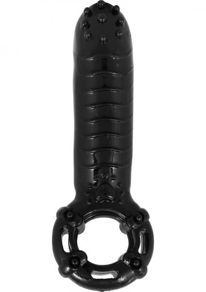 Hero Cockring & Clitoral Massager Waterproof - Black | SexToy.com