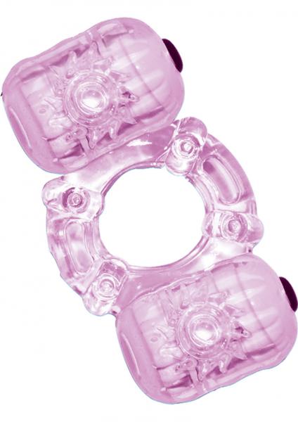 Hero Double Pleaser Teaser Cock Ring Waterproof Purple | SexToy.com