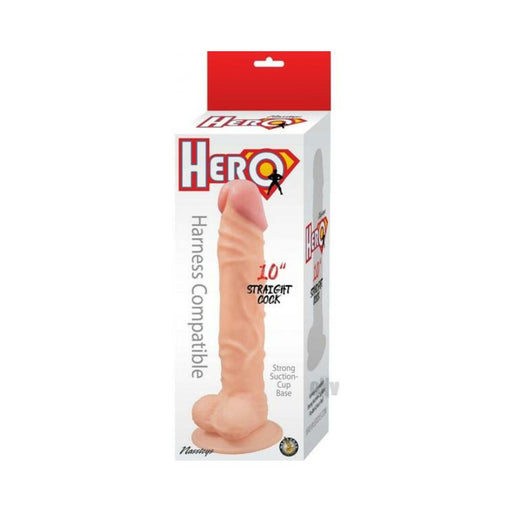 Hero Straight Cock 10 In. White | SexToy.com